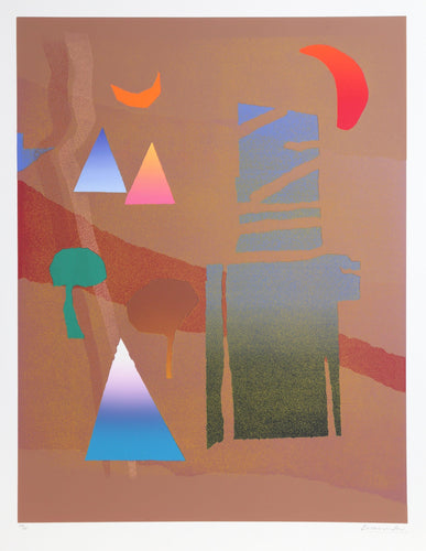 Crescent Moon from the Egypt Portfolio Screenprint | Arthur Secunda,{{product.type}}