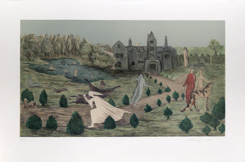Crookhey Hall (Color) lithograph | Leonora Carrington,{{product.type}}