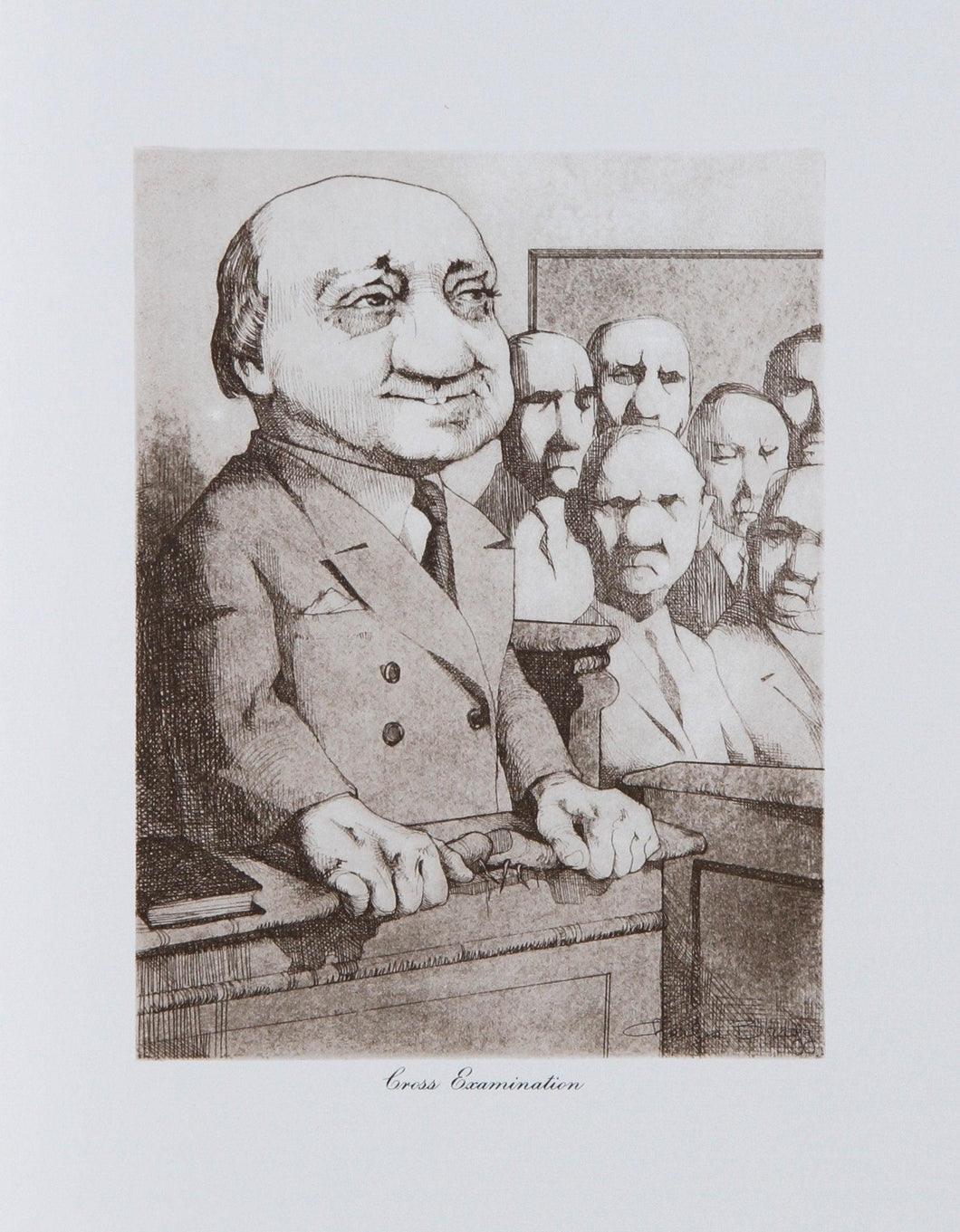 Cross Examination Lithograph | Charles Bragg,{{product.type}}