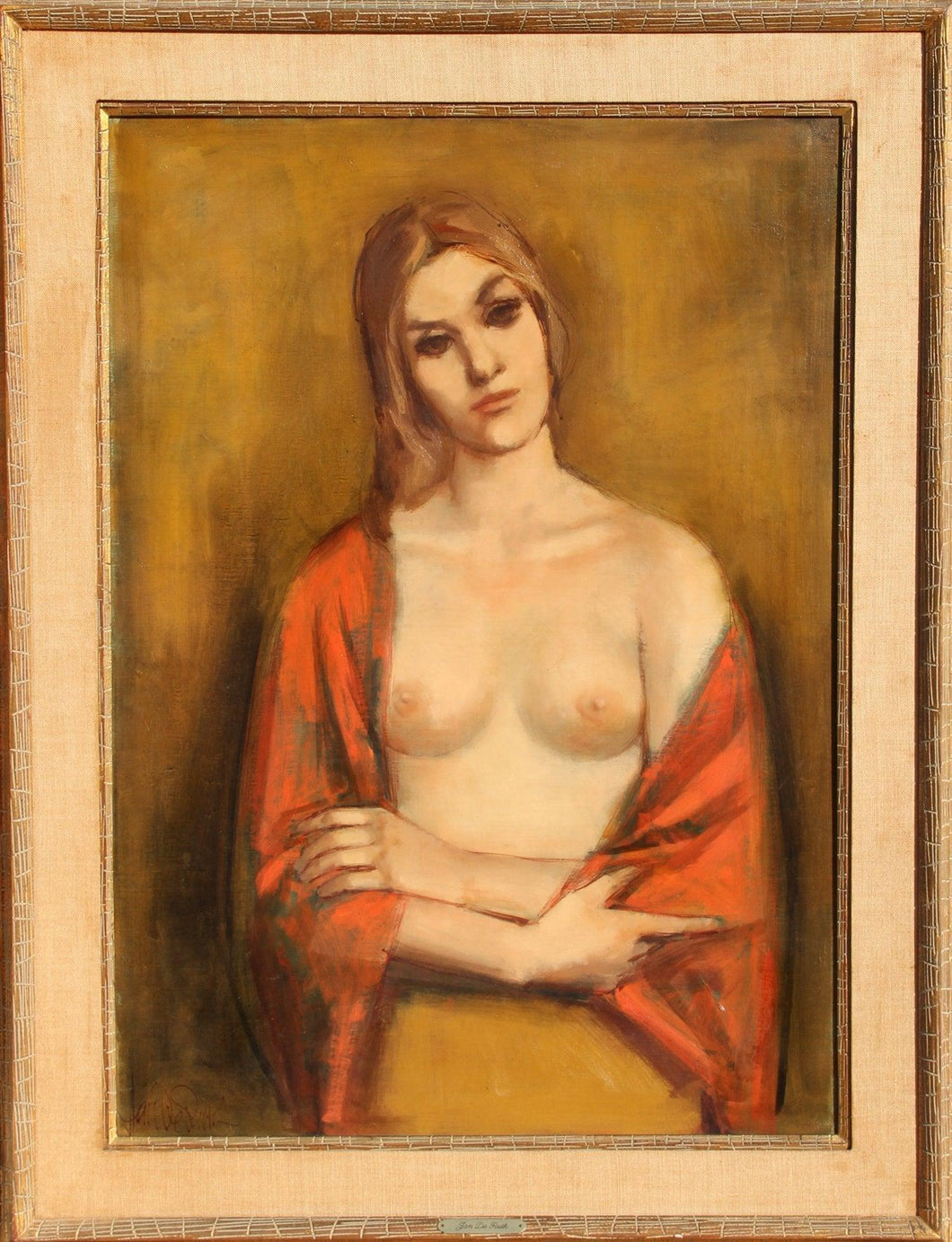 Crossed Arms (Portrait of a Blonde) Oil | Jan De Ruth,{{product.type}}