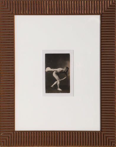 Crouching Athlete Black and White | Unknown Artist,{{product.type}}