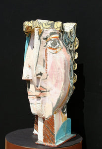 Cubist Face Ceramic | Unknown Artist,{{product.type}}