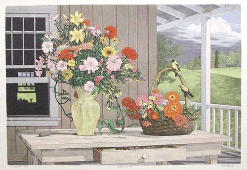 Curious Visitor Lithograph | Mel Hunter,{{product.type}}