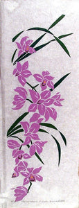 Cymbidium Orchids Woodcut | Nancy Klotzle,{{product.type}}