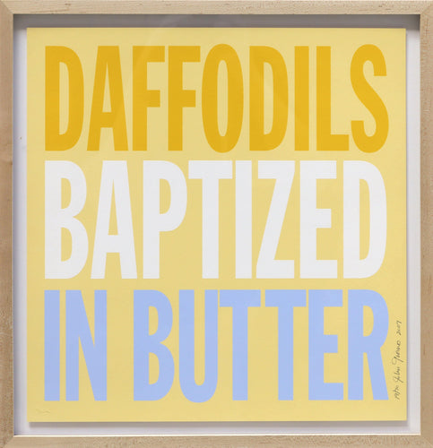 Daffodils Baptized in Butter Screenprint | John Giorno,{{product.type}}
