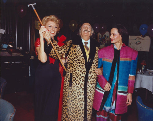 Dali Smiling with Two Women I from Salvador Dali's Birthday Party Color | Stanley Einzig,{{product.type}}