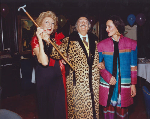 Dali Smiling with Two Women II from Salvador Dali's Birthday Party Color | Stanley Einzig,{{product.type}}