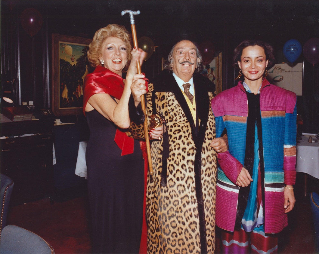 Dali Smiling with Two Women III from Salvador Dali's Birthday Party Color | Stanley Einzig,{{product.type}}