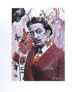 Dali with Butterflies Color | Sid Maurer,{{product.type}}