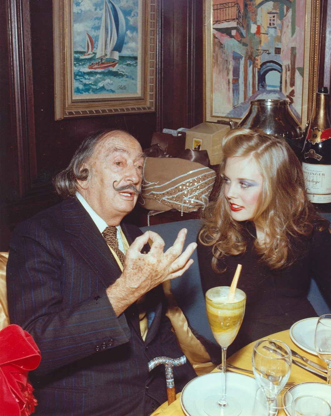 Dali with Young Woman I from Salvador Dali's Birthday Party Color | Stanley Einzig,{{product.type}}