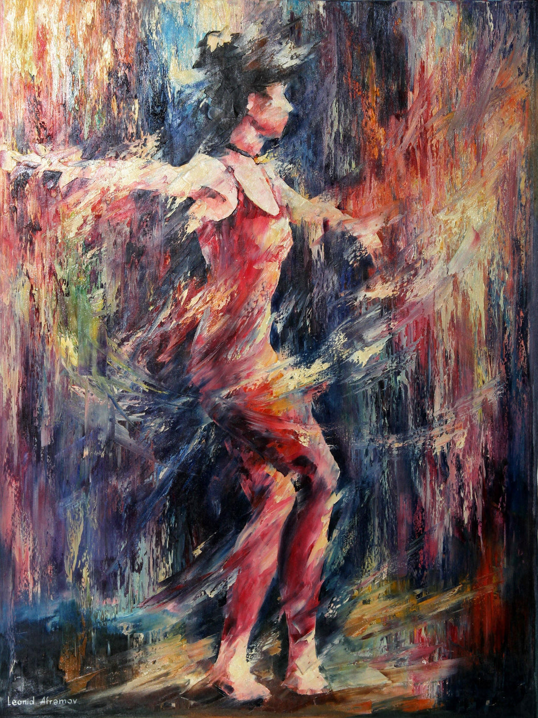 Dancer 1 Oil | Leonid Afremov,{{product.type}}