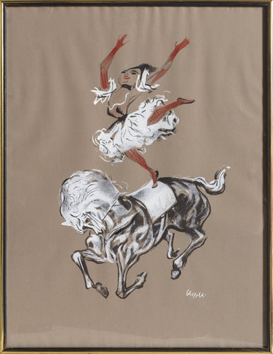 Dancer on Horseback Lithograph | William Gropper,{{product.type}}