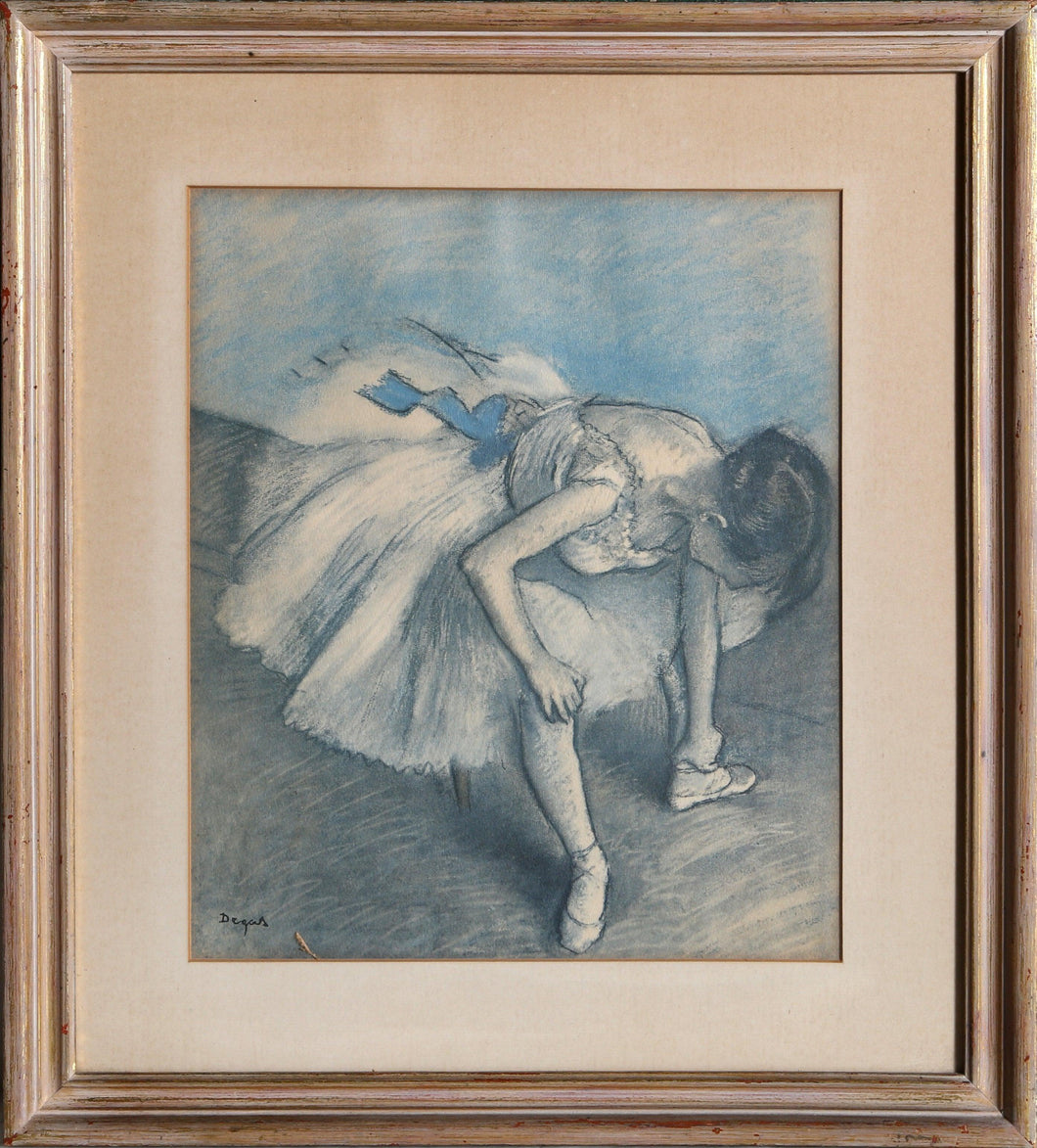 Dancer Tying Shoes Poster | Edgar Degas,{{product.type}}