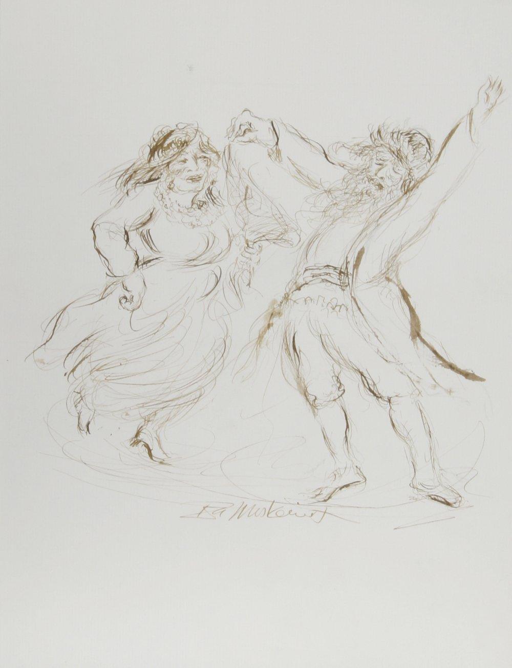 Dancing Couple - III Ink | Ira Moskowitz,{{product.type}}