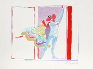 Dancing Couple IV Gouache | Jean-Jacques Vergnaud,{{product.type}}