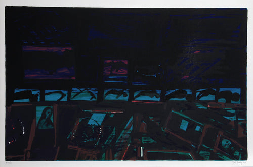Dancing in the night Screenprint | John Hultberg,{{product.type}}