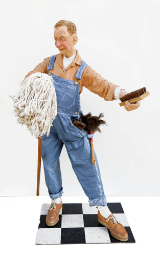 Dancing Janitor Mixed Media | Kay Ritter,{{product.type}}