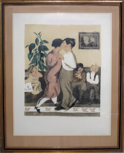 Dancing Lesson Lithograph | Raphael Soyer,{{product.type}}