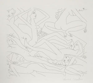 Dancing Nudes - II Etching | Knox Martin,{{product.type}}