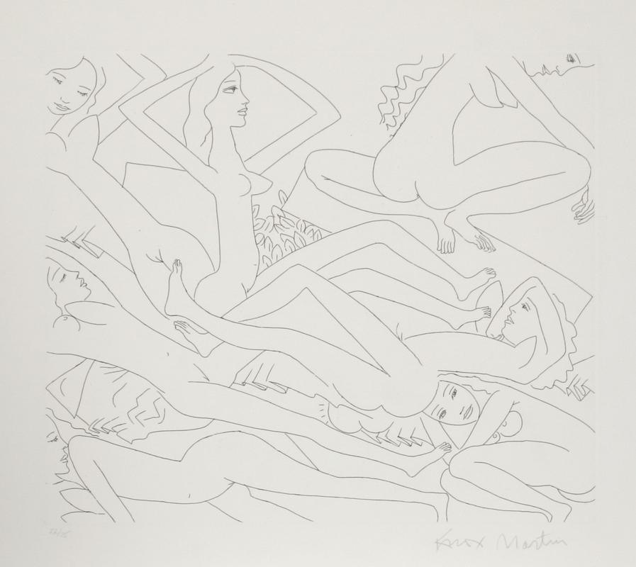 Dancing Nudes - II Etching | Knox Martin,{{product.type}}