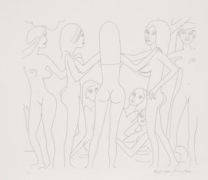 Dancing Nudes - III Etching | Knox Martin,{{product.type}}