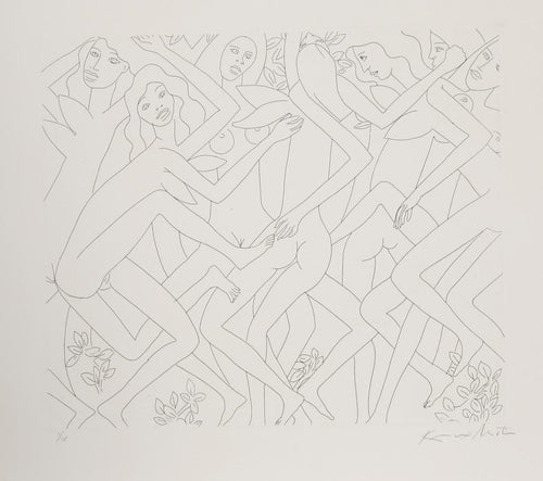 Dancing Nudes - IV Etching | Knox Martin,{{product.type}}