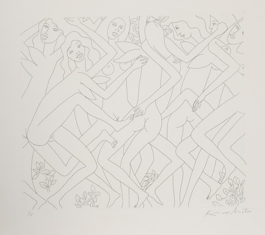 Dancing Nudes - IV Etching | Knox Martin,{{product.type}}