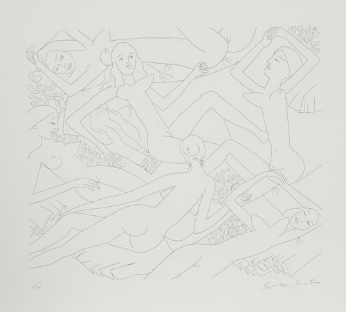 Dancing Nudes - VI Etching | Knox Martin,{{product.type}}