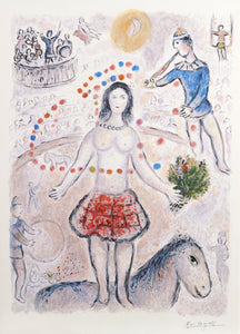 Danseuse au Flutiste Poster | Marc Chagall,{{product.type}}