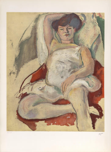 Danseuse au Moulin Rouge Lithograph | Jules Pascin,{{product.type}}