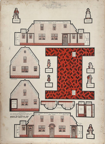 Dappletown Farm No. 1, Paper Doll Illustration for McCall's Watercolor | Mel Cummin,{{product.type}}