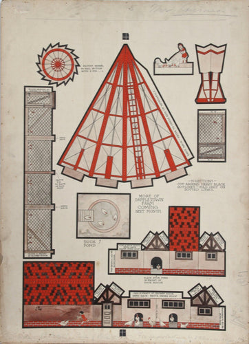 Dappletown Farm No. 5, Paper Doll Illustration for McCall's Watercolor | Mel Cummin,{{product.type}}