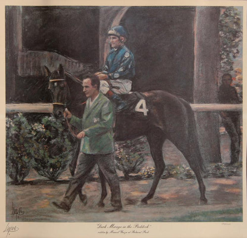 Dark Mirage in the Paddock Lithograph | Louis Lupas,{{product.type}}