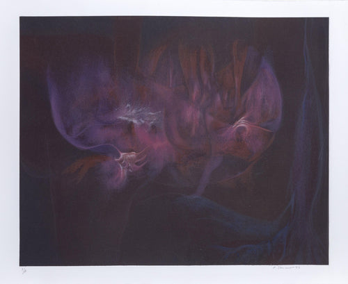 Dark Purple Abstract Screenprint | Rafael Soriano,{{product.type}}