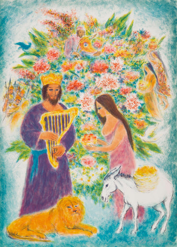 David and Bathsheba Lithograph | Ira Moskowitz,{{product.type}}