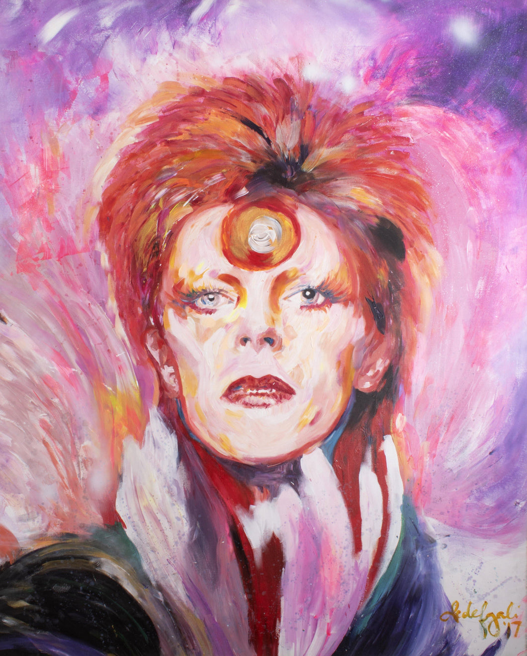 David Bowie Acrylic | Sedef Gali,{{product.type}}