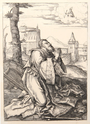 David en Priere Etching | Lucas van Leyden,{{product.type}}