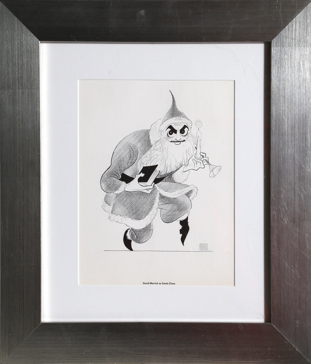 David Merrick as Santa Claus Poster | Al Hirschfeld,{{product.type}}