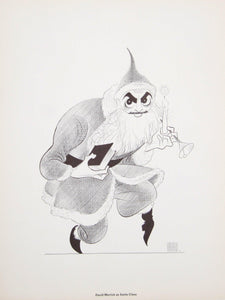 David Merrick as Santa Claus Poster | Al Hirschfeld,{{product.type}}