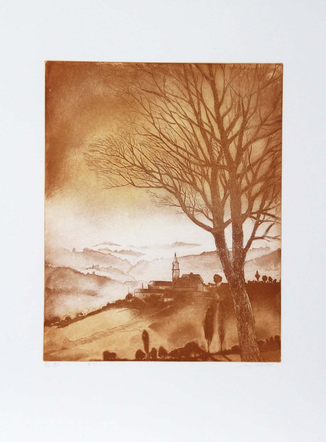 Dawn Tree Etching | Hank Laventhol,{{product.type}}