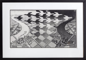 Day and Night Woodcut | M.C. (Maurits Cornelis) Escher,{{product.type}}