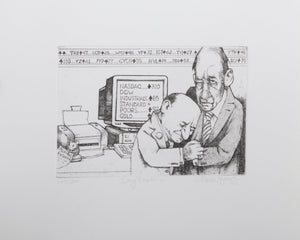 Day Traders Etching | Charles Bragg,{{product.type}}
