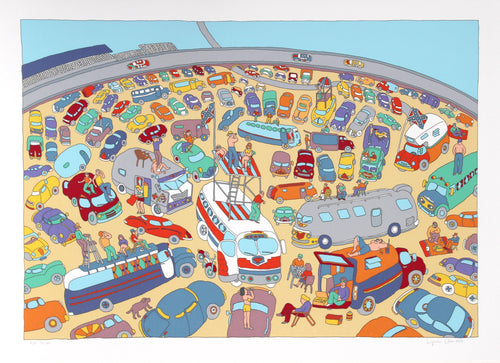 Daytona 500 Screenprint | Seymour Chwast,{{product.type}}