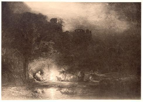 De Emmausangers Etching | Rembrandt,{{product.type}}