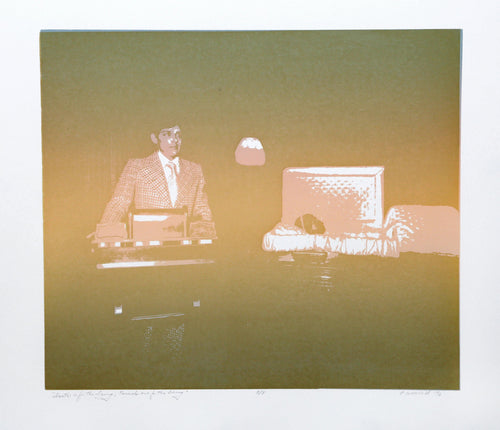 Death is for the dying, funerals are for the living Screenprint | Cindy Wolsfeld,{{product.type}}