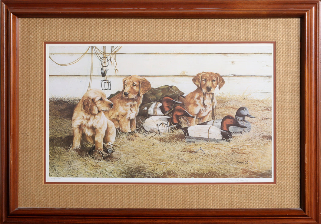 Decoy Ducks and Puppies Lithograph | Thompson Crowe,{{product.type}}