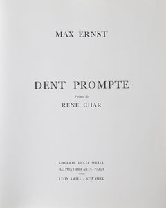 Dent Prompte Portfolio Lithograph | Max Ernst,{{product.type}}