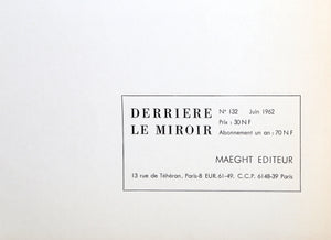 Derriere le Miroir #132 (Cover) Lithograph | Marc Chagall,{{product.type}}