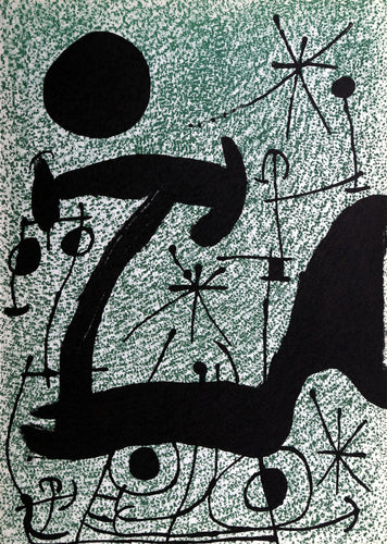 Derriere Le Miroir #164-165 (L'Oiseau Soltaire) 3 Lithograph | Joan Miro,{{product.type}}
