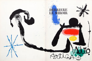 Derriere Le Miroir, Miro and Artigas (Cover) Lithograph | Joan Miro,{{product.type}}